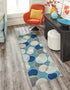 Chromatic Oasis Collection Area Rug -  Zephyr