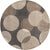 Chromatic Oasis Collection Area Rug -  Zephyr Round Gray  lifestyle 26