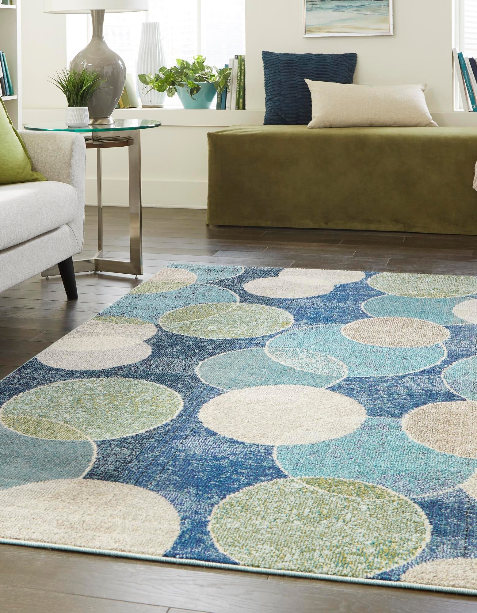 Chromatic Oasis Collection Area Rug -  Zephyr