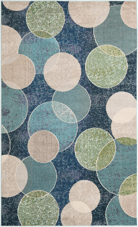 Chromatic Oasis Collection Area Rug -  Zephyr