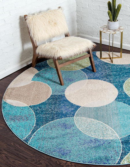 Chromatic Oasis Collection Area Rug -  Zephyr