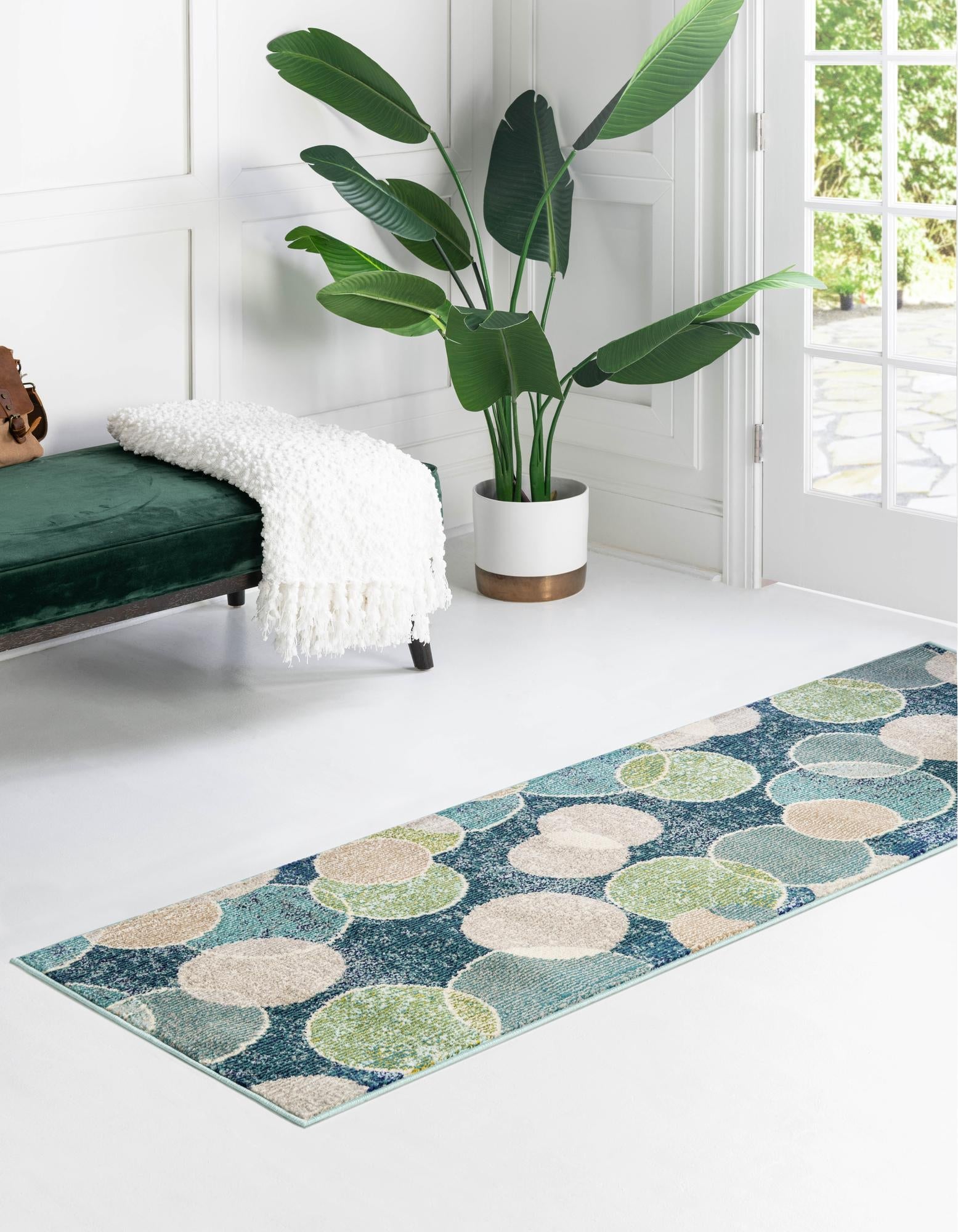 Chromatic Oasis Collection Area Rug -  Zephyr