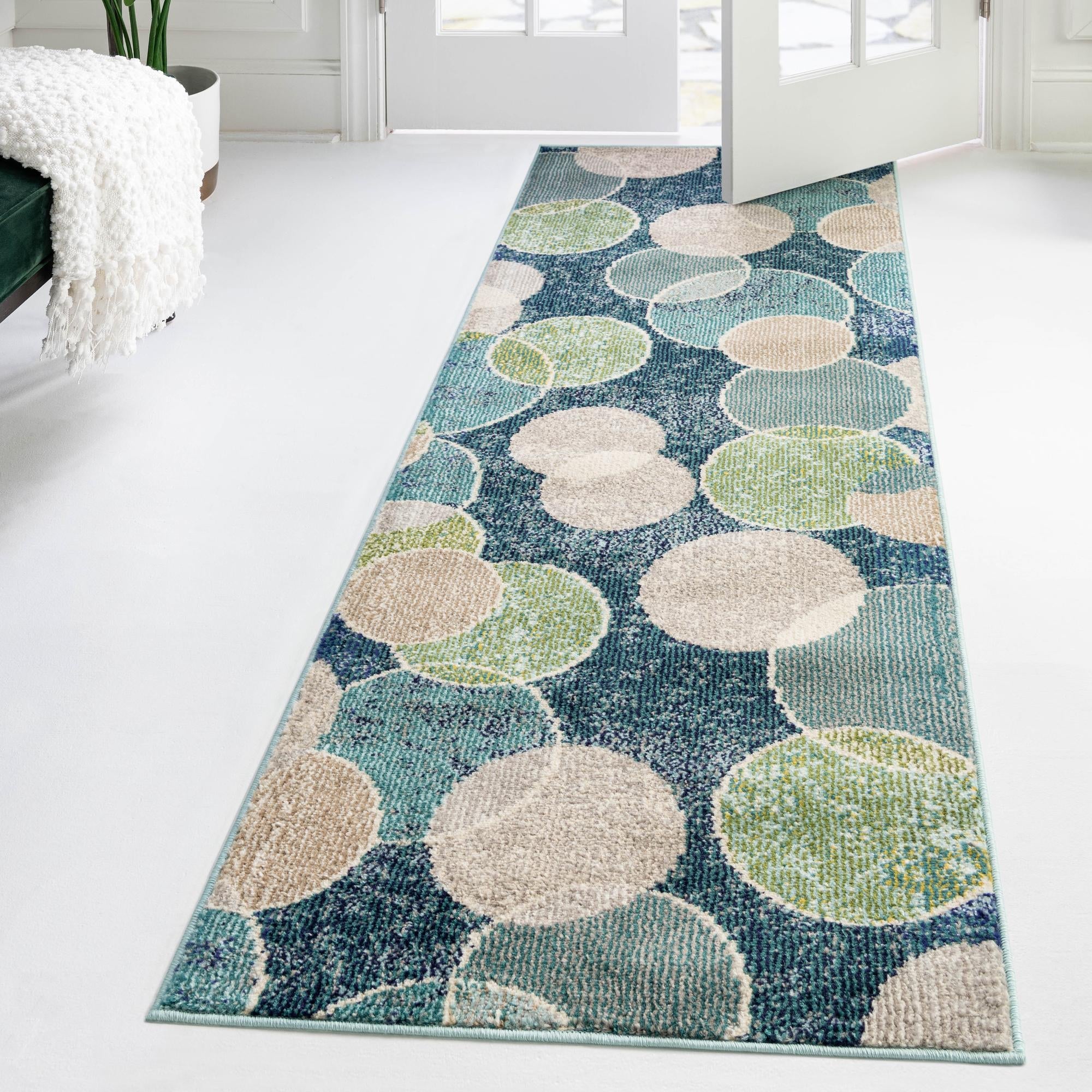 Chromatic Oasis Collection Area Rug -  Zephyr