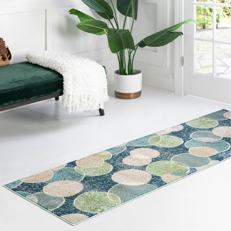 Chromatic Oasis Collection Area Rug -  Zephyr