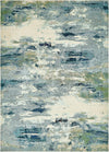 Chromatic Oasis Collection Area Rug -  Serene Rectangle Light Blue Main