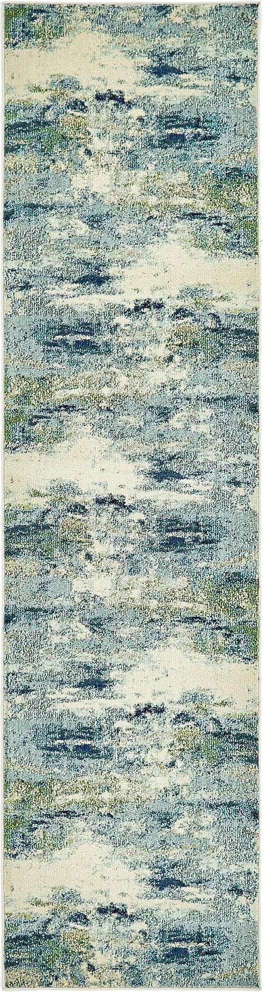 Chromatic Oasis Collection Area Rug -  Serene Runner Light Blue  lifestyle 20