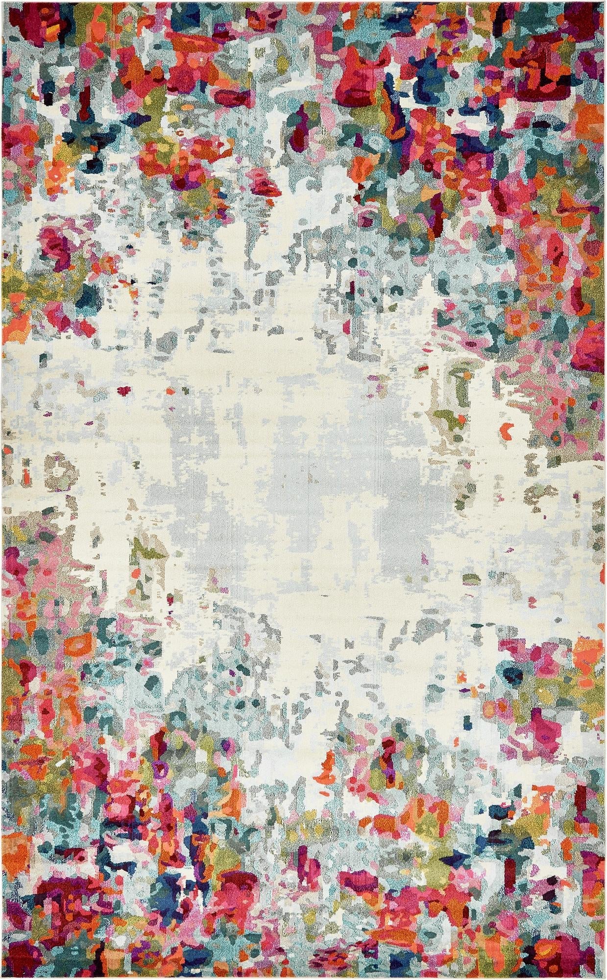 Chromatic Oasis Collection Area Rug -  Blush