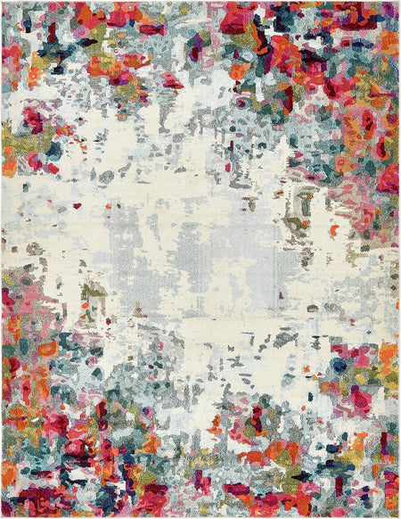 Chromatic Oasis Collection Area Rug -  Blush