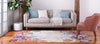 Chromatic Oasis Collection Area Rug -  Blush Rectangle Multi  lifestyle 12