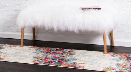 Chromatic Oasis Collection Area Rug -  Blush