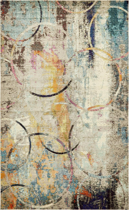 Chromatic Oasis Collection Area Rug -  Fresco