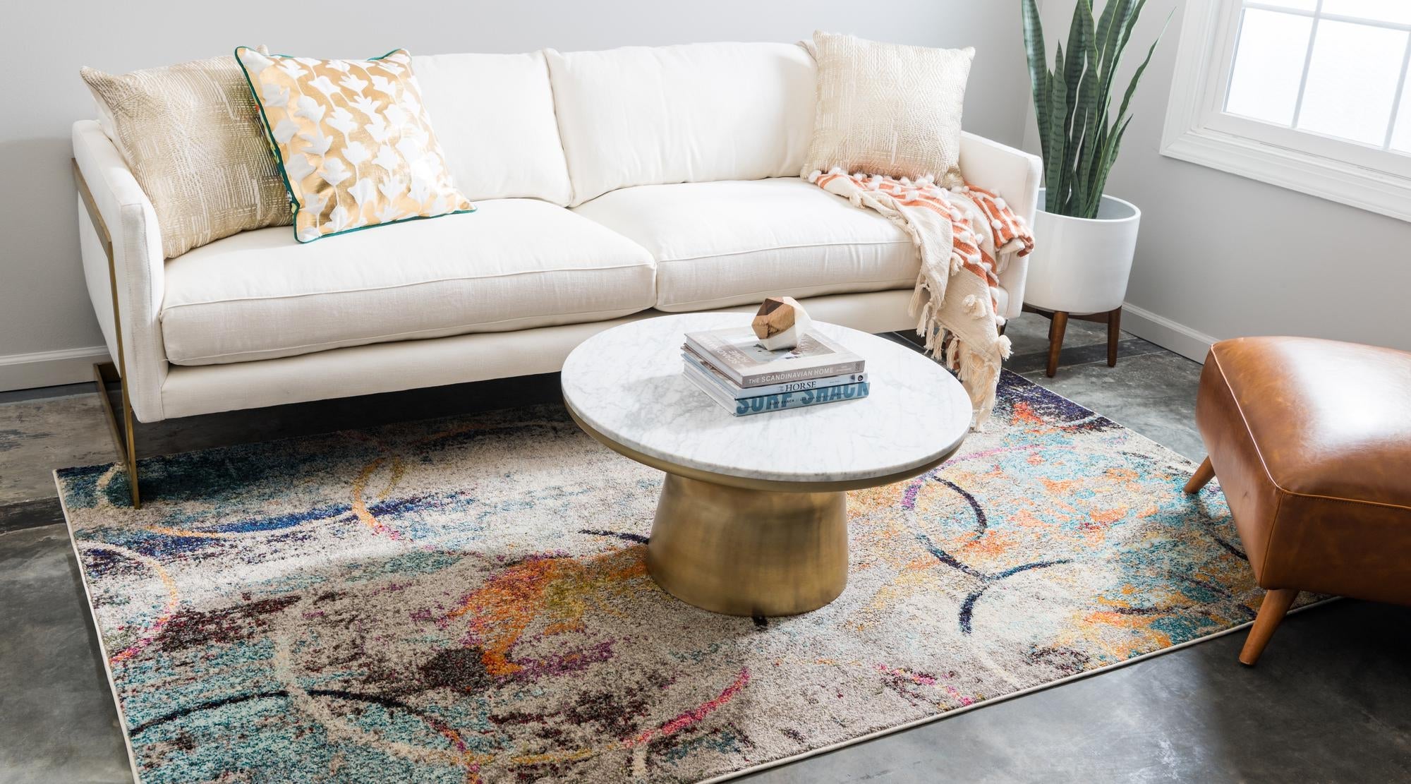 Chromatic Oasis Collection Area Rug -  Fresco