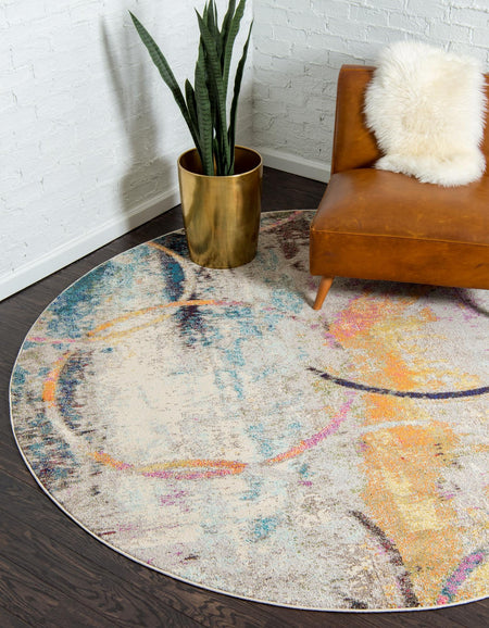 Chromatic Oasis Collection Area Rug -  Fresco