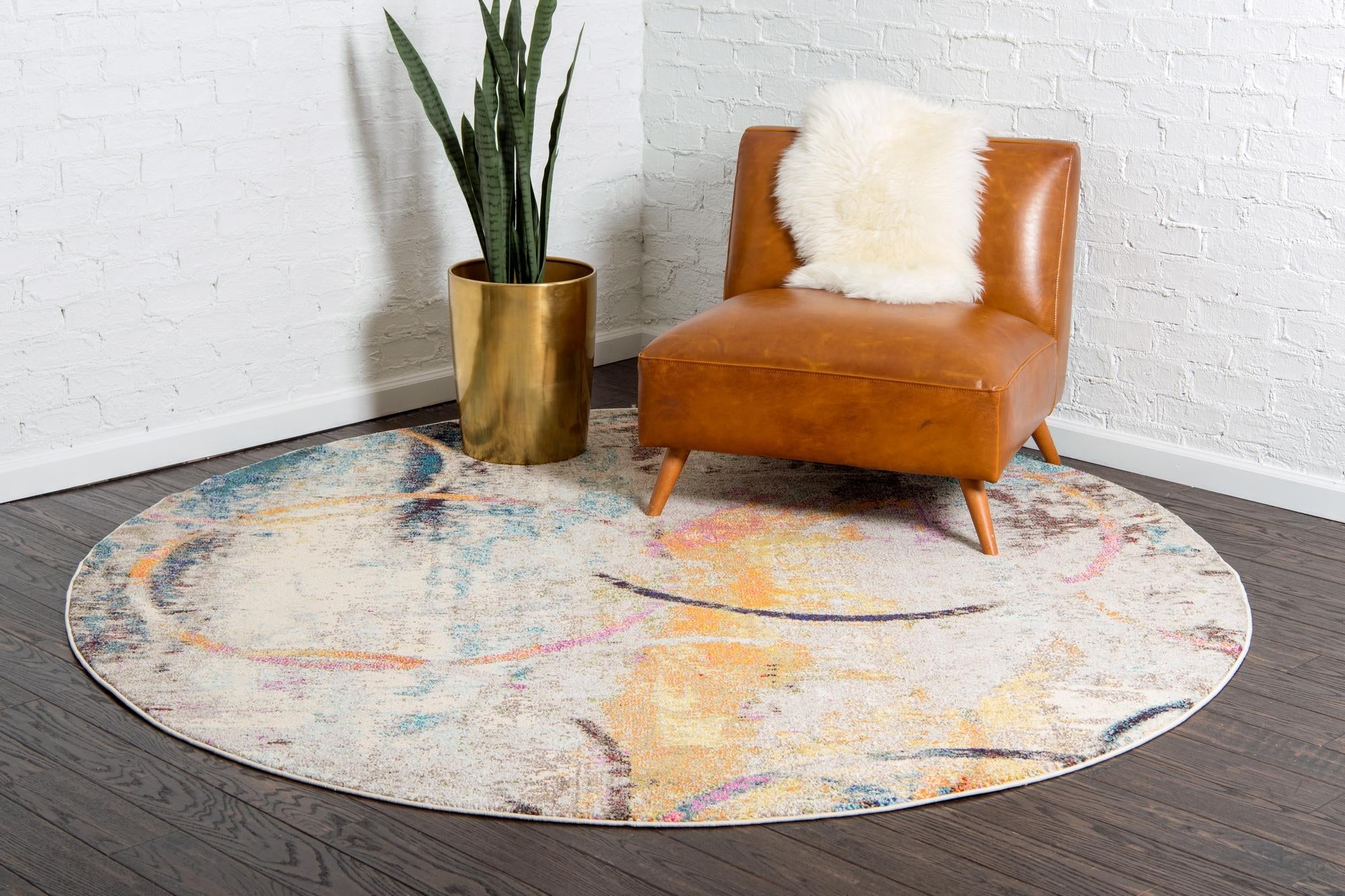 Chromatic Oasis Collection Area Rug -  Fresco