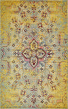 Venetian Tapestry Collection Area Rug -  Castello Rectangular Yellow  lifestyle 13