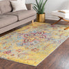 Venetian Tapestry Collection Area Rug -  Castello Rectangle Yellow  lifestyle 12