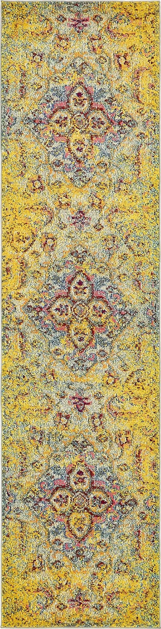 Venetian Tapestry Collection Area Rug -  Castello Runner Yellow  lifestyle 15