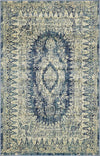 Copenhagen Dahlia Collection Area Rug -  Valby Rectangle Navy Blue  lifestyle 2