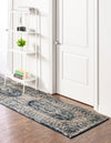 Copenhagen Dahlia Collection Area Rug -  Valby Runner Navy Blue  lifestyle 28