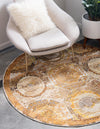 Caribbean Breeze Collection Area Rug -  Lucia Round Beige  lifestyle 50