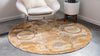 Caribbean Breeze Collection Area Rug -  Lucia Round Beige  lifestyle 60