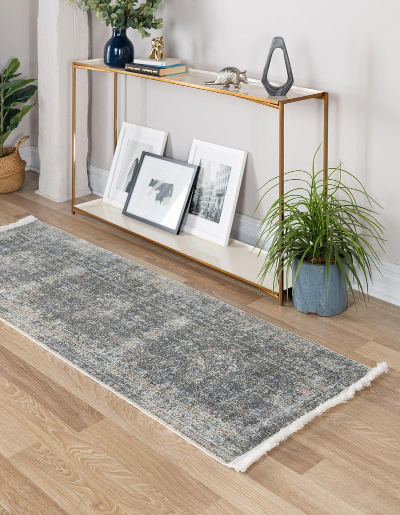 Caribbean Breeze Collection Area Rug -  Utila Runner Fume Gray  lifestyle 28