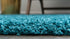 Plush Oasis Collection Area Rug - Serenity (Deep Aqua Blue)