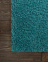 Plush Oasis Collection Area Rug - Serenity (Deep Aqua Blue)