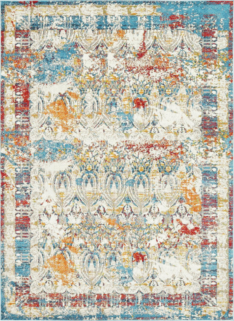 Amalfi Coast Woven Collection Area Rug -  Capri Rectangle Multi Main