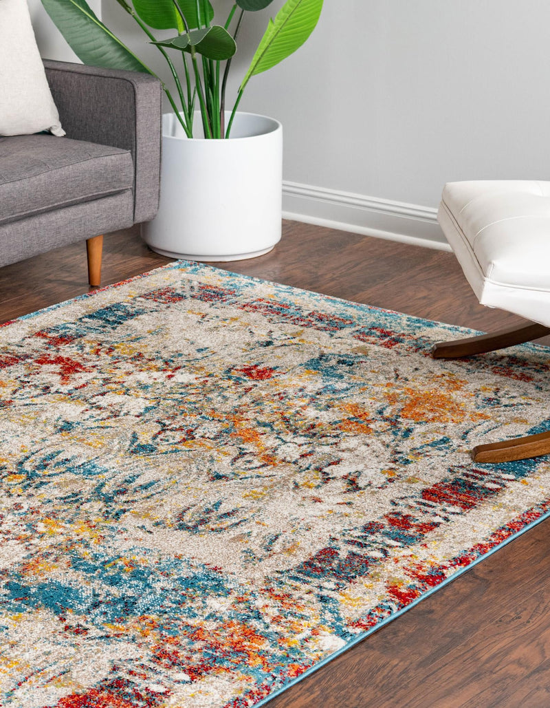 Amalfi Coast Woven Collection Area Rug -  Capri Rectangle Multi  lifestyle 8