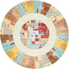 Nomad Haven Collection Area Rug -  Sonoran Round Multi  lifestyle 11