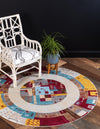 Nomad Haven Collection Area Rug -  Sonoran Round Multi  lifestyle 13