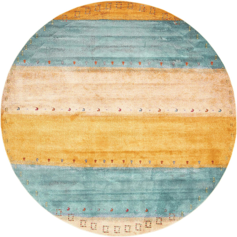 Nomad Haven Collection Area Rug -  Atacama Round Multi  lifestyle 11