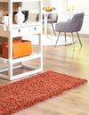 Plush Oasis Collection Area Rug - Serenity (Terracotta) Runner Terracotta  lifestyle 8