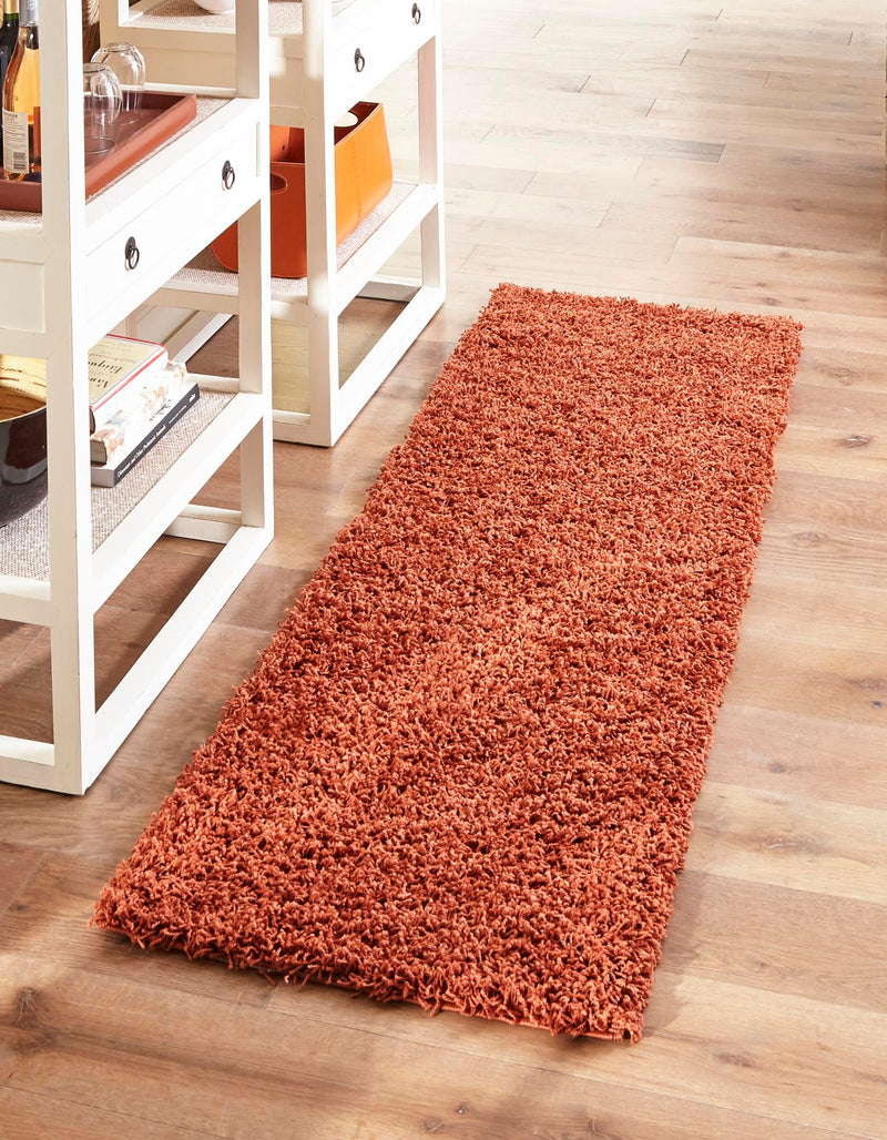 Plush Oasis Collection Area Rug - Serenity (Terracotta) Runner Terracotta  lifestyle 13