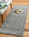 Plush Oasis Collection Area Rug - Serenity (Cloud Gray) Runner Cloud Gray  lifestyle 1