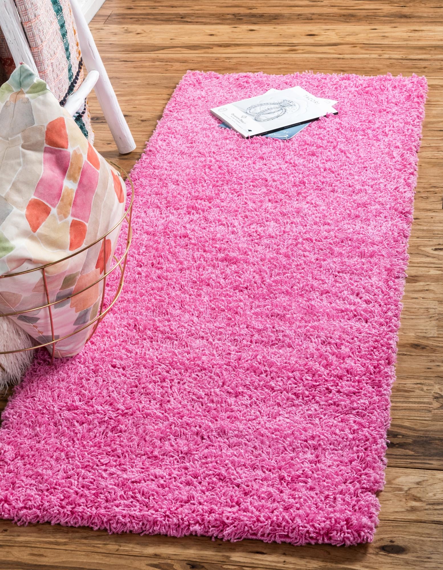 Plush Oasis Collection Area Rug - Serenity (Taffy Pink)