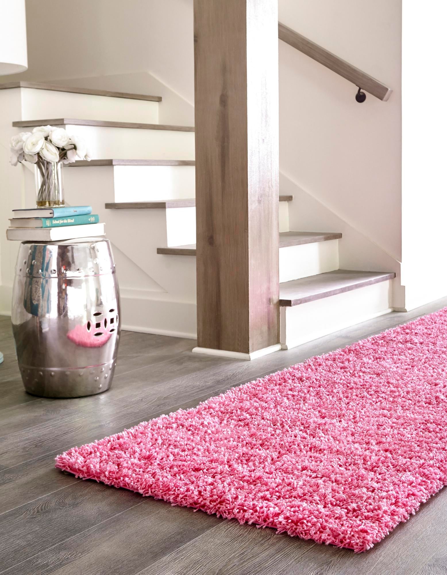 Plush Oasis Collection Area Rug - Serenity (Taffy Pink)