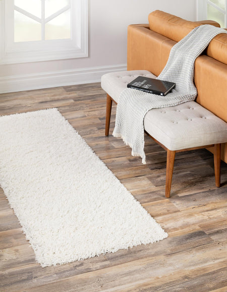 Plush Oasis Collection Area Rug - Serenity (Snow White)