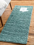 Plush Oasis Collection Area Rug - Serenity (Light Slate Blue)