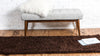 Plush Oasis Collection Area Rug - Serenity (Chocolate Brown) Runner Chocolate Brown  lifestyle 11