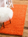 Plush Oasis Collection Area Rug - Serenity (Tiger Orange) Runner Tiger Orange  lifestyle 1