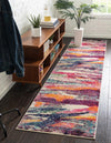 Chromatic Oasis Collection Area Rug -  Solace Runner Multi  lifestyle 15