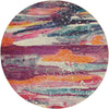 Chromatic Oasis Collection Area Rug -  Solace Round Multi  lifestyle 12