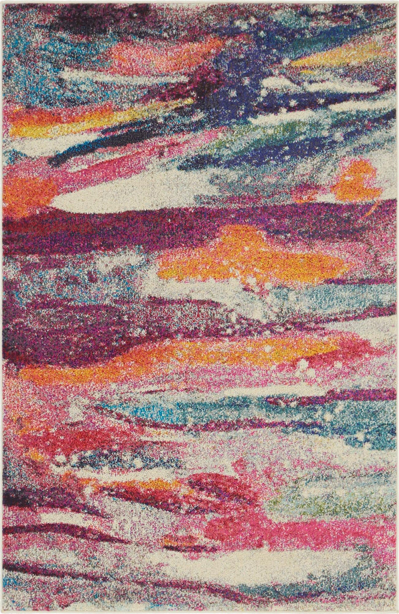 Chromatic Oasis Collection Area Rug -  Solace Rectangle Multi Main