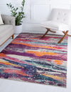 Chromatic Oasis Collection Area Rug -  Solace Rectangle Multi  lifestyle 2