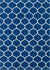 Lattice Garden Collection Area Rug -  Pergolatown (Navy Blue) Rectangle Navy Blue Main