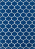 Trellis Mosaic Collection Area Rug -  Pergolatown (Navy Blue)