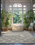 Trellis Mosaic Collection Area Rug -  Pergolatown (Light Gray)