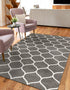 Trellis Mosaic Collection Area Rug -  Pergolatown (Dark Gray)